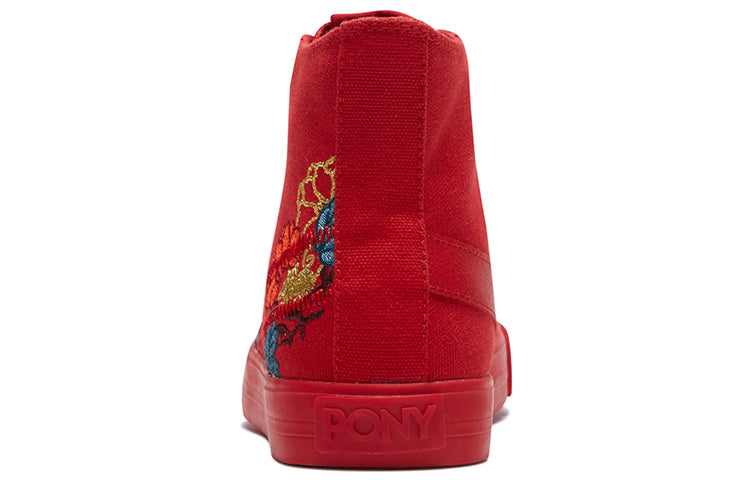 (WMNS) PONY Leisure Comfortable Canvas Shoes Red 01W1SH16RD