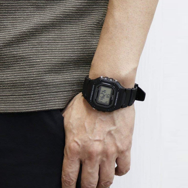 CASIO G Shock Waterproof Unisex Mens Black Digital W-218H-1A