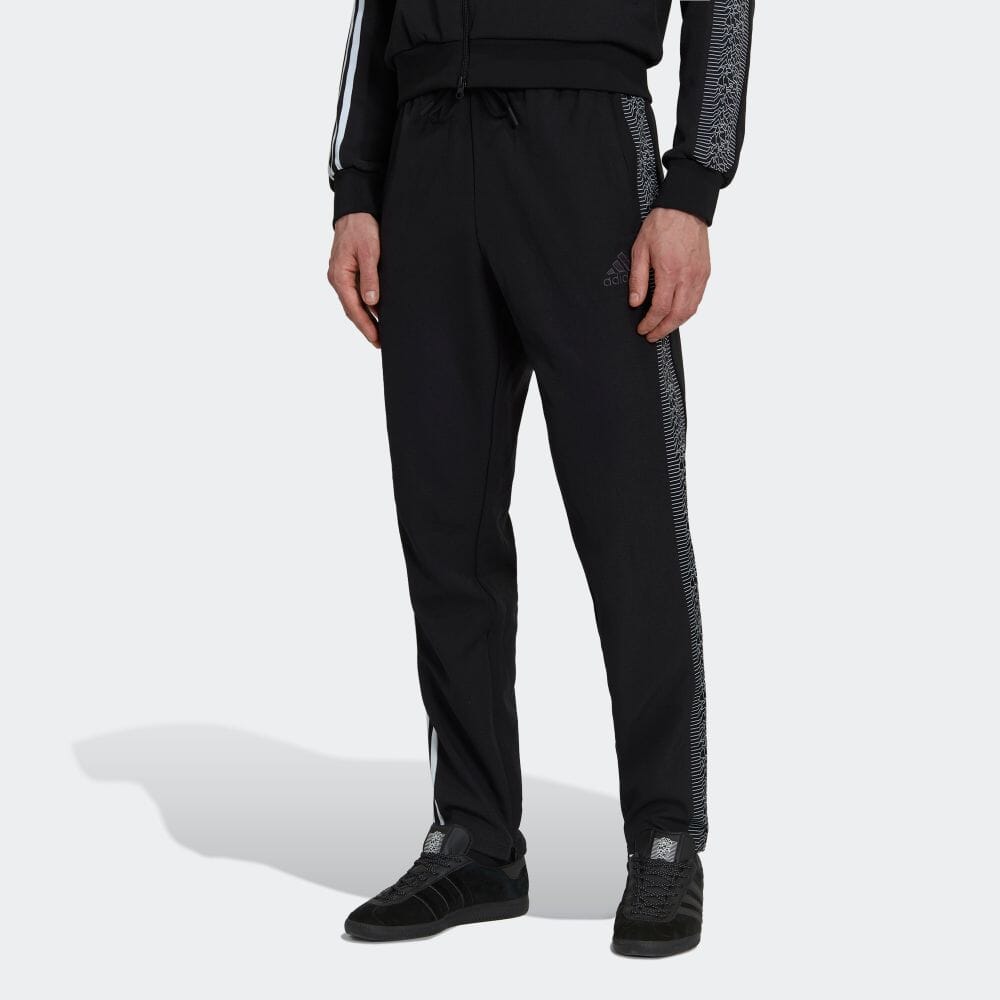 Men's adidas Peter Saville Elastic Twill Sports Pants/Trousers/Joggers Japanese Version Black HM3845