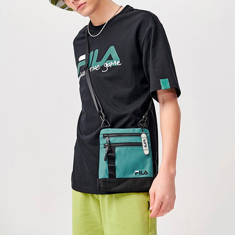 FILA FUSION Casual Sports Round Neck Loose Short Sleeve Black T11M123102F-BK