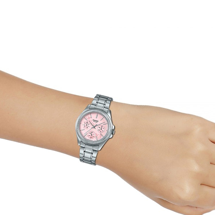 Casio Retro Analog Watch 'Pink Silver' LTP-2088D-4A