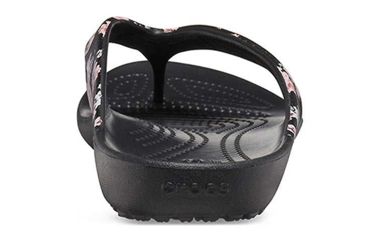 (WMNS) Crocs Kadee 2 Printed Flip Flops 'Floral Black' 205998-97J