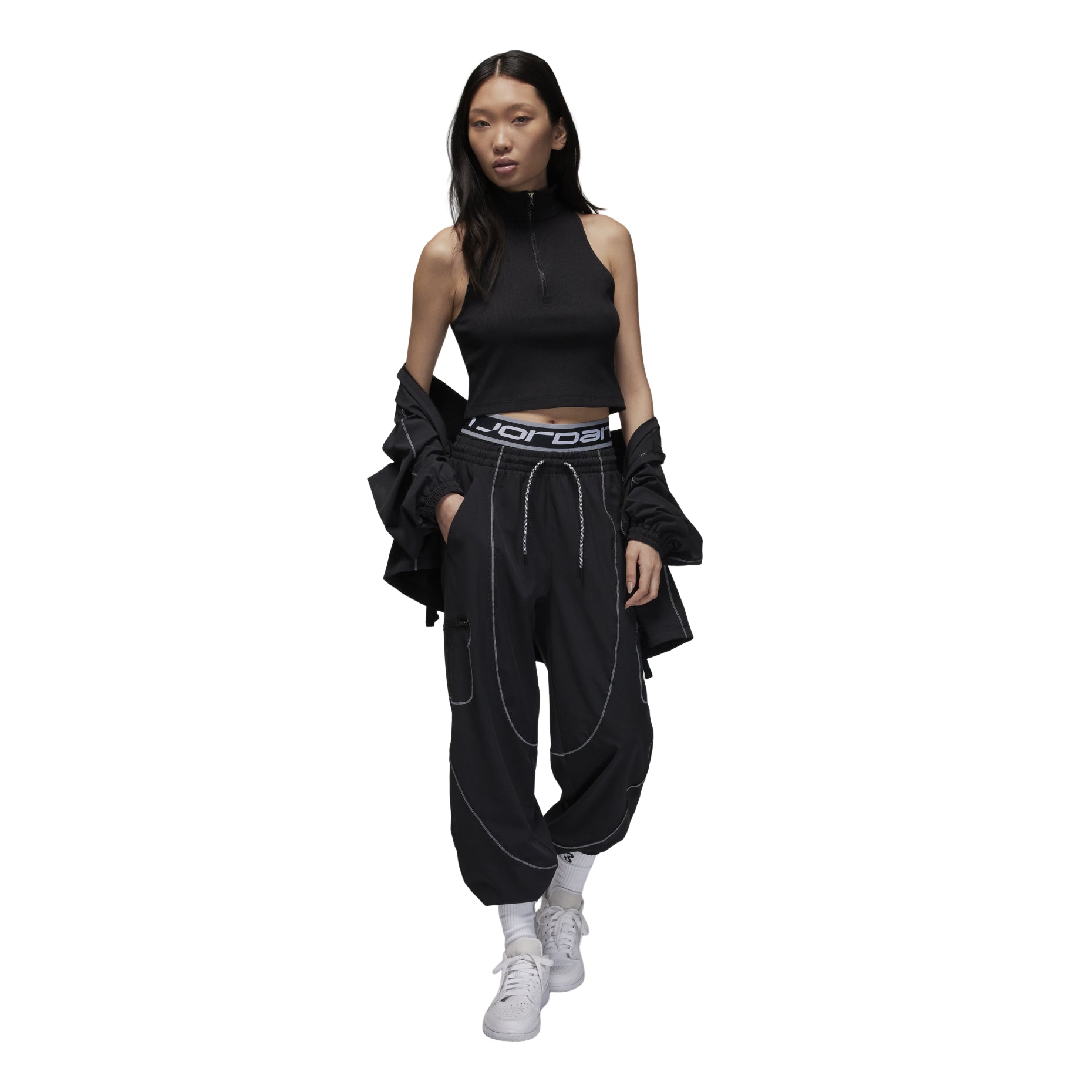 (WMNS) Air Jordan Sport Tunnel Pants 'Black' FB4660-010