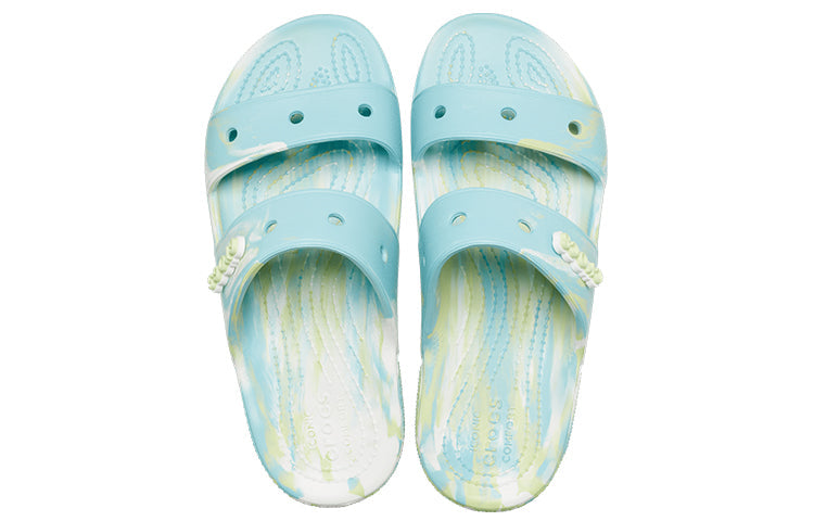 Crocs Classic Casual Fashion Unisex Blue Green Slippers 'Blue Green' 207701-4SU