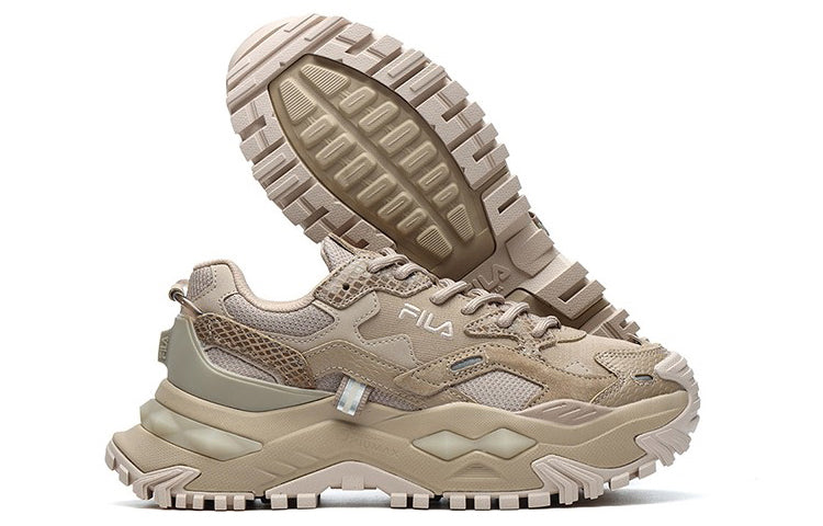 (WMNS) FILA FUSION Bianco Sneakers 'Brown' T12W145225FLT