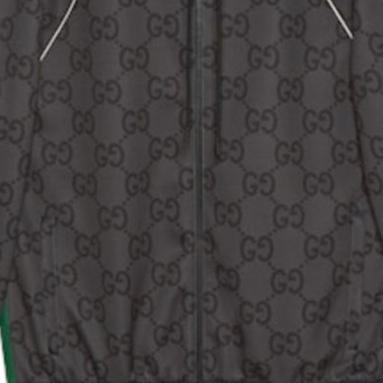 Gucci Jumbo GG Zip Jacket With Web 'Grey Dark Grey' 771619-XJF52-1155
