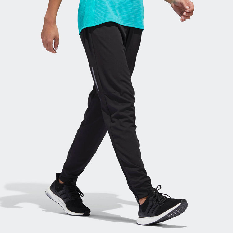 (WMNS) adidas Running Casual Fitness BreathableTatting Long Pants Black CW5773