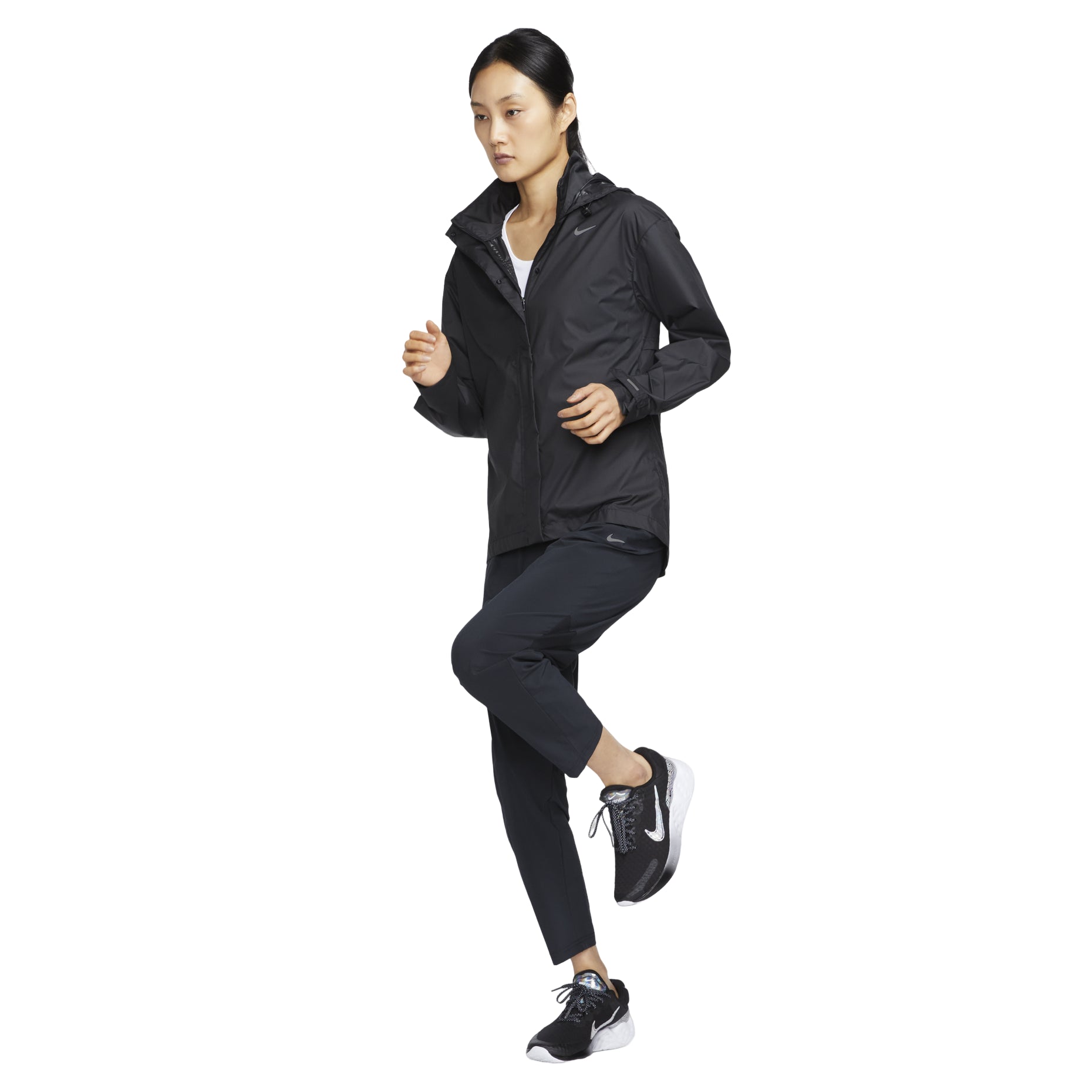 (WMNS) Nike Dri-FIT Fast Mid-Rise 7/8 Running Pants 'Black' FB7030-010