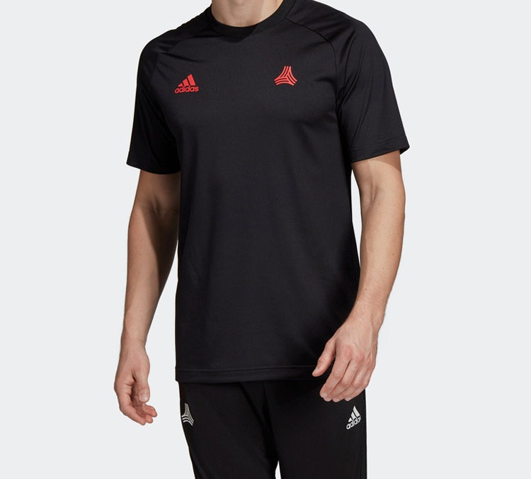 adidas Training Jersey Sports Breathable Short Sleeve Black DP2715