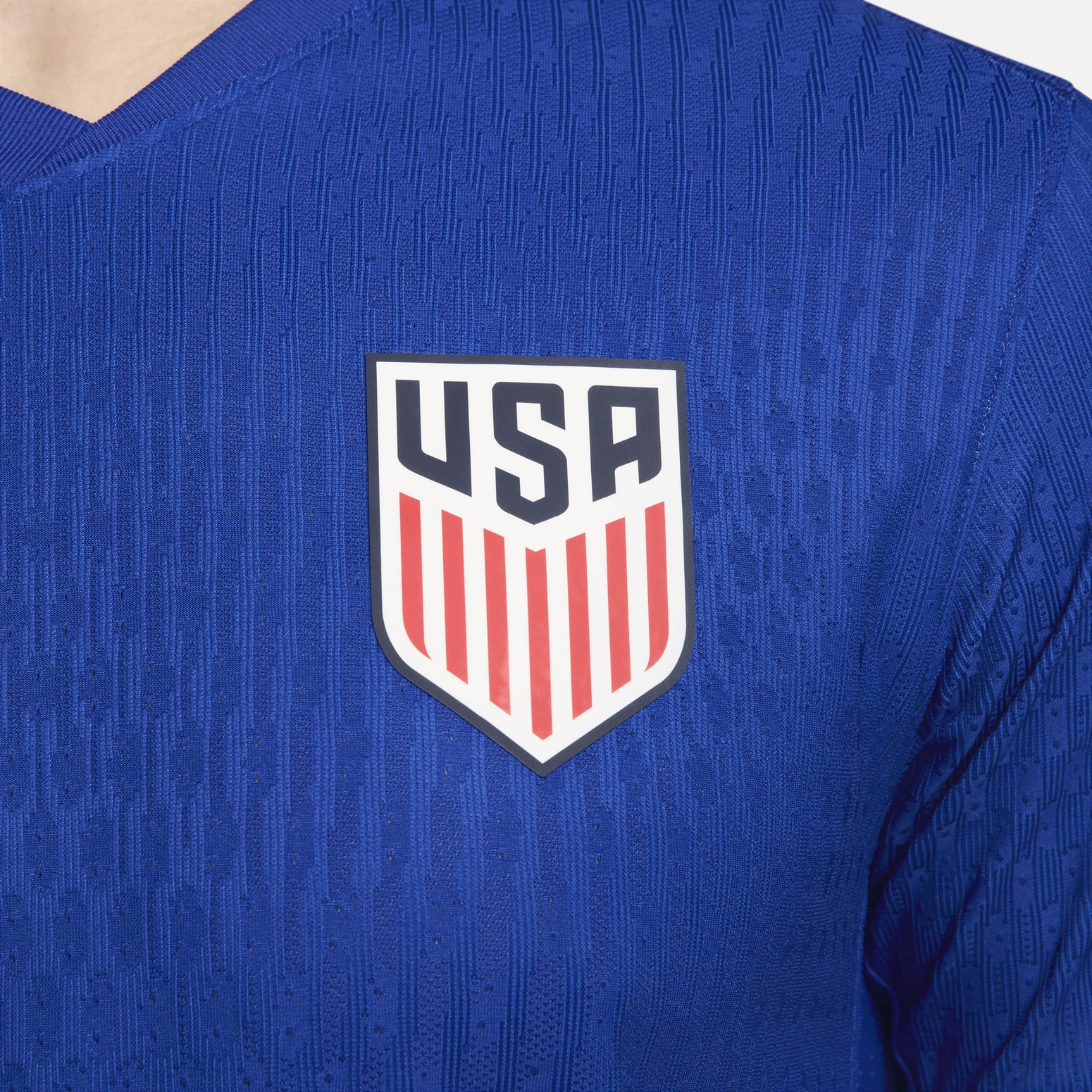 Nike USMNT 24 Match Away Authentic Soccer Jersey 'Blue Red' FJ4264-417