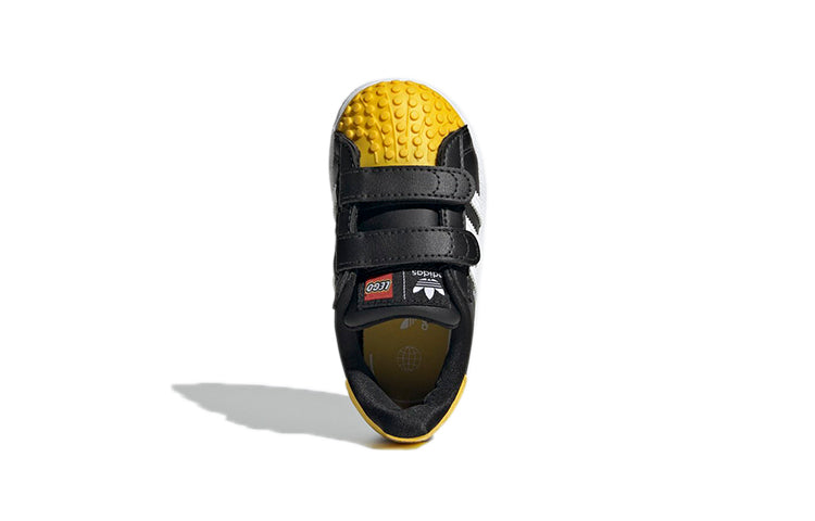 (TD) adidas x LEGO Superstar 'Core Black Yellow' GX3384