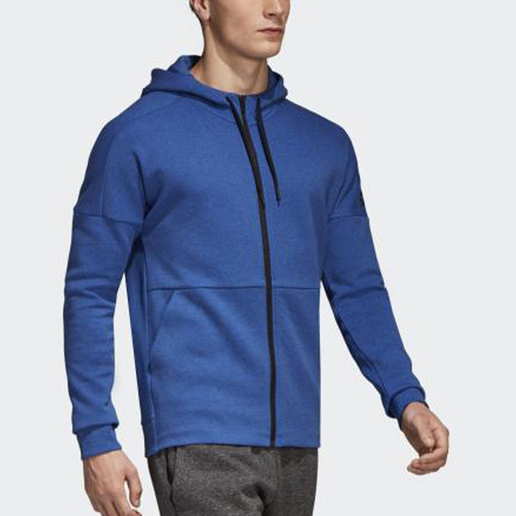 Men's adidas Sports Stylish Knit Blue Jacket CW0258