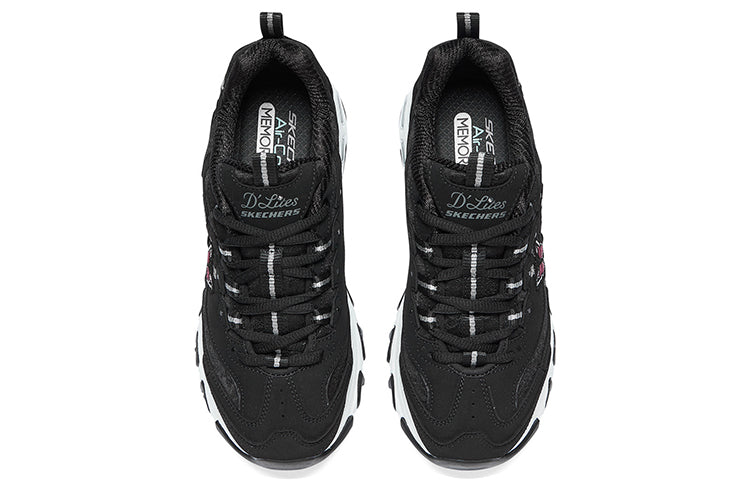 (WMNS) Skechers D'Lites 'Black' 149908-BLK