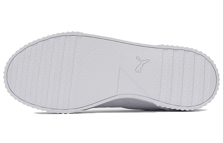 (WMNS) PUMA Carina Summer Cat Leisure Board Shoes White/Golden 373997-12