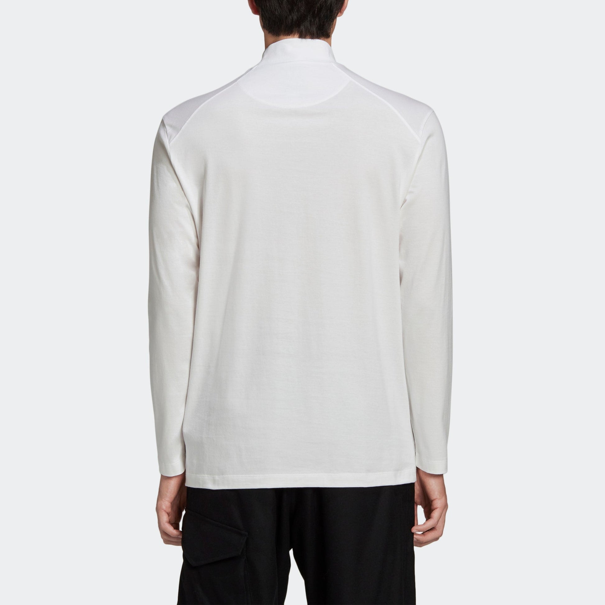 Men's Y-3 Solid Color Casual Long Sleeves White GK4496