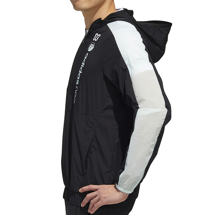 adidas neo Casual Windproof Sports Jacket Black GK1515