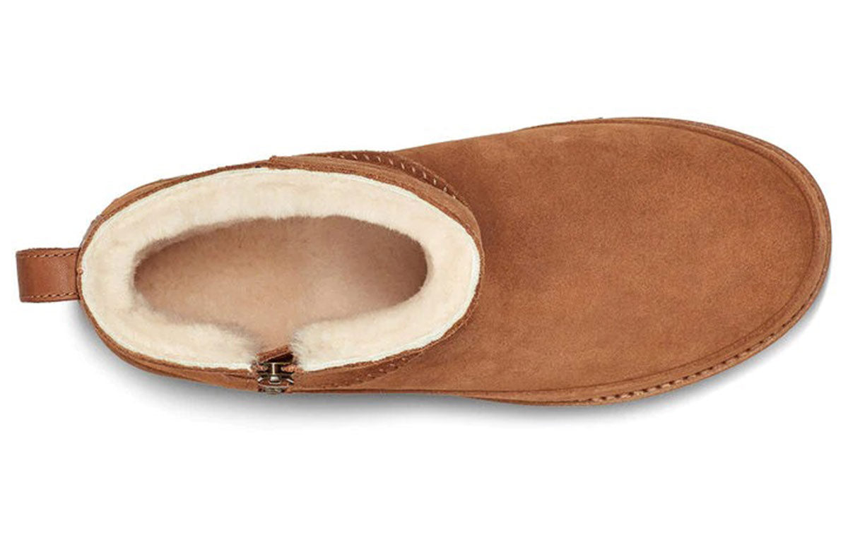 (WMNS) UGG Classic Zip Mini Suede 1113590-CHE