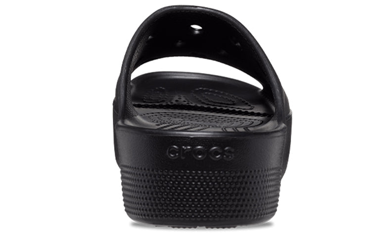 (WMNS) Crocs Platform Slide Crocs 'Black' 208180-001