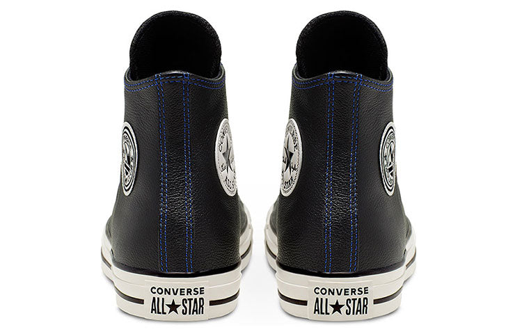 Converse Chuck Taylor All Star High Tumbled Leather 'Black Hyper Royal' 165959C