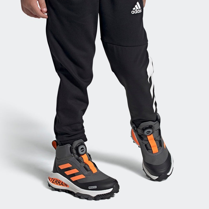 (PS) adidas Fortarun Boa Atr K Gray Orange Kid 'Gray Black Orange' FW2601