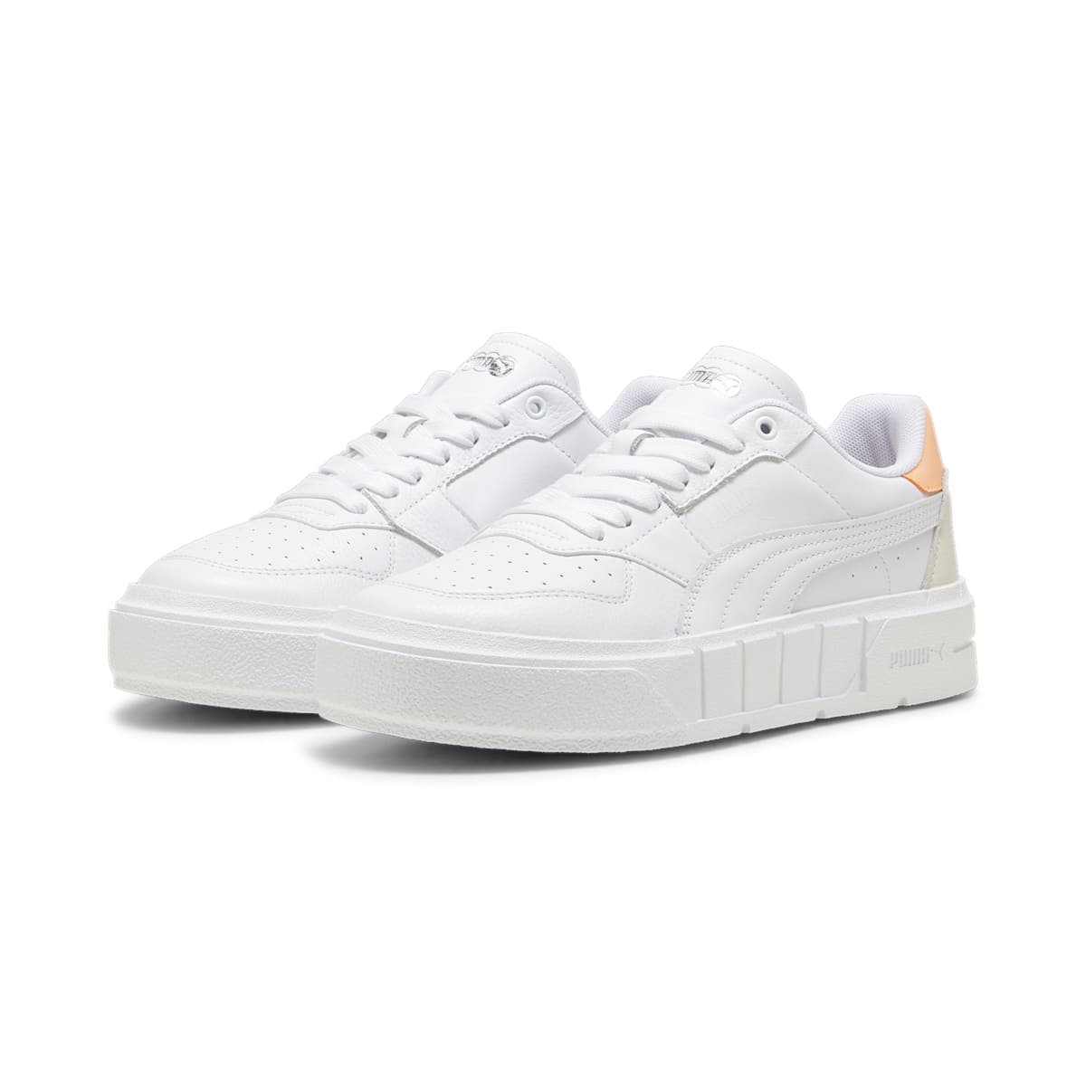 (WMNS) PUMA Cali Court Leather 'White Peach Fizz' 393802-12