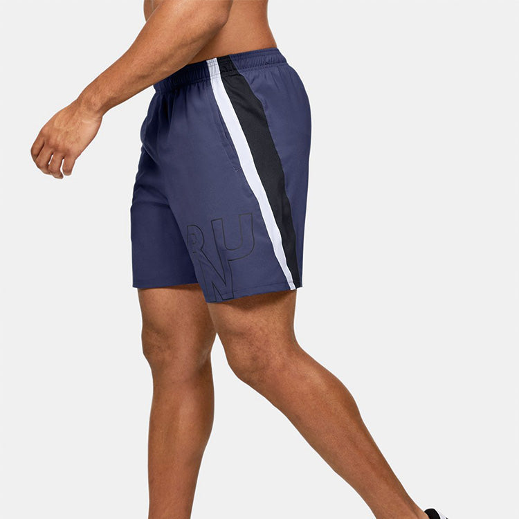 Under Armour Launch SW Branded 7 inch Shorts 'Blue' 1350153-497
