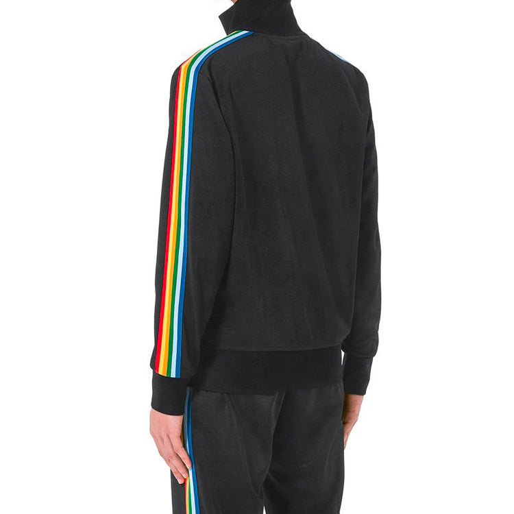 PALM ANGELS Black Rainbow Track Jacket Stripe PMBD001S193840031088