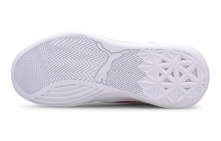 (GS) PUMA Clyde Hardwood Team Low 'White Red' 194455-04