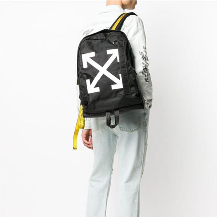 Off-White Fashion Arrow Backpack Yellow OMNB019R20E480231001