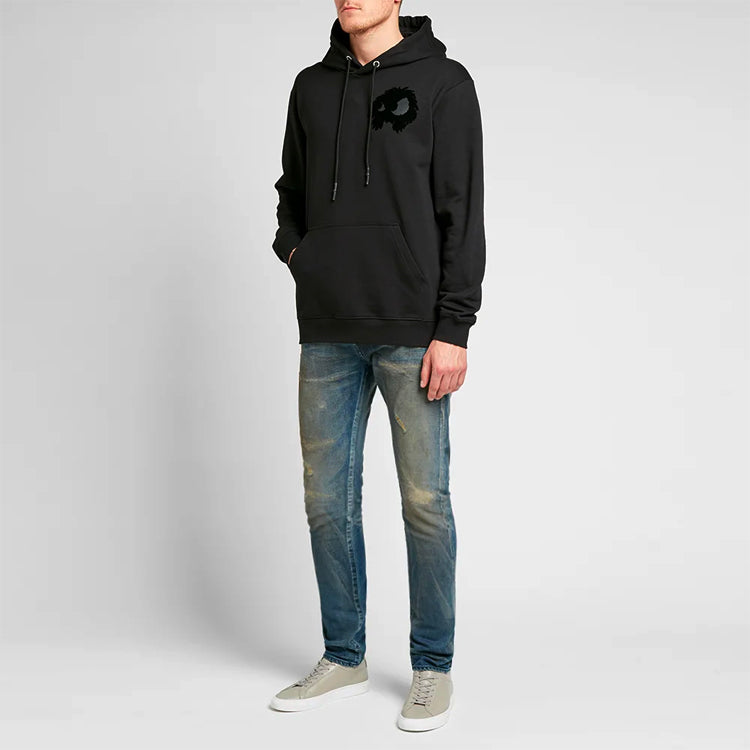 Alexander McQueen Cartoon Pattern Printing Hoodie 'Black' 545412-RNT14-1000