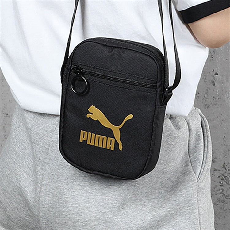 PUMA Originals Portable Shoulder Bag 'Black Gold' 076927-01