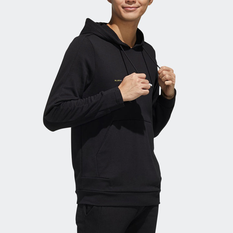 adidas neo M Faves Hd 1 logo Printing Casual Sports Pullover Black FP7861