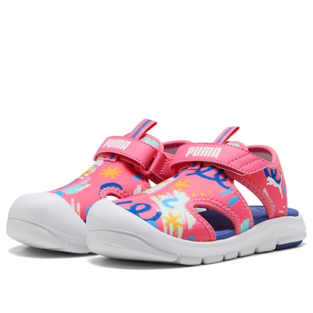 (PS) PUMA Fun Racer AOP Sandals 'Magic Rose Blue Crystal' 401693-02