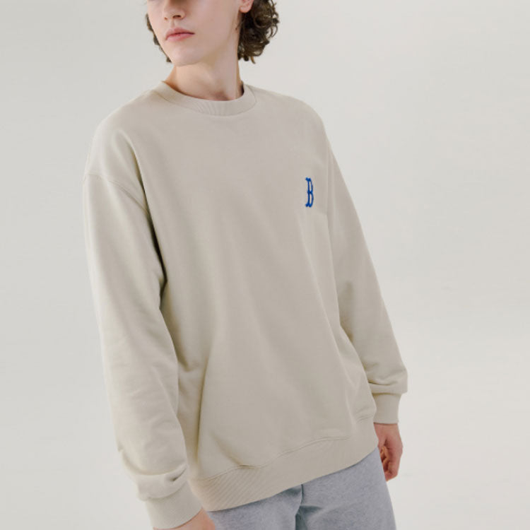 MLB x Disney Mickey Crossover Long Sleeves Loose Unisex Beige 31MTK2011-43B