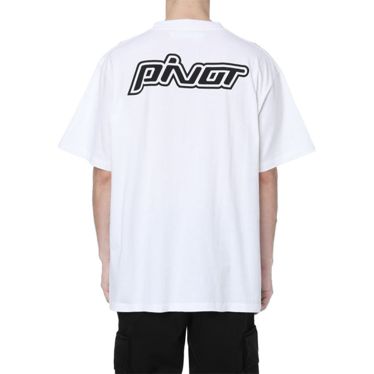 Off-White Mona Lisa Printing Large Short Sleeve White OMAA038E20JER0100110