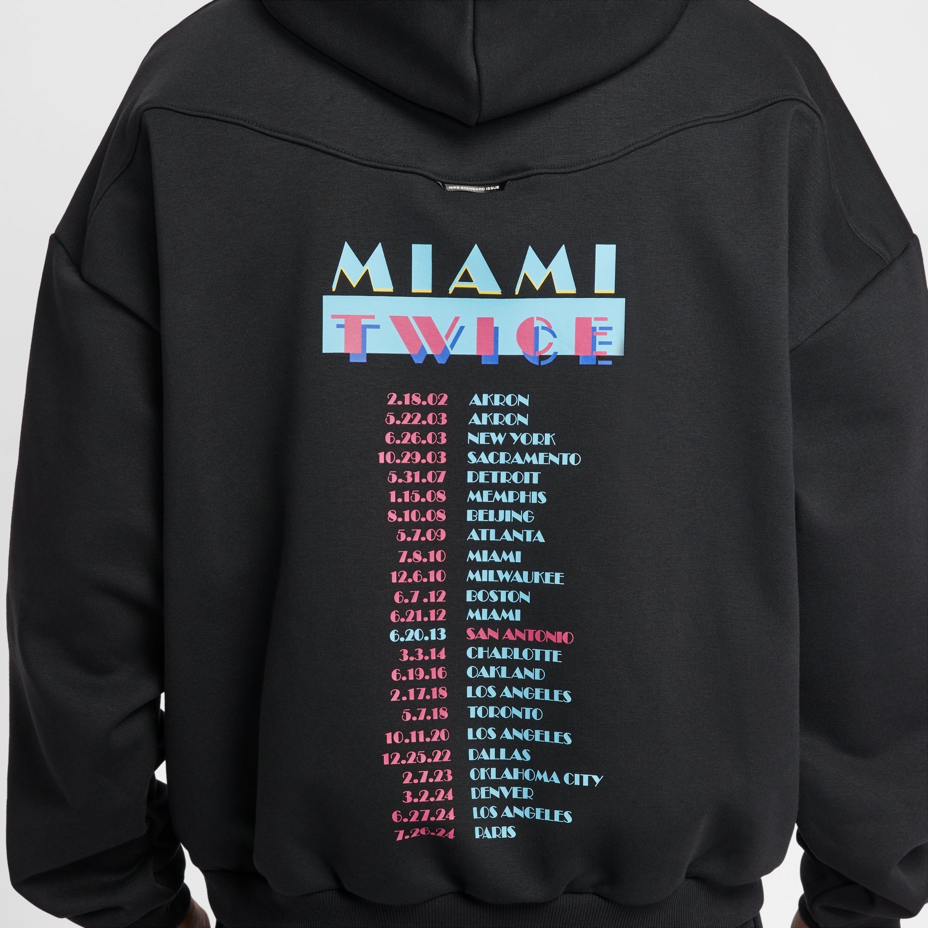 Nike LeBron Standard Issue Hoodie 'Miami Twice' IH8831-010