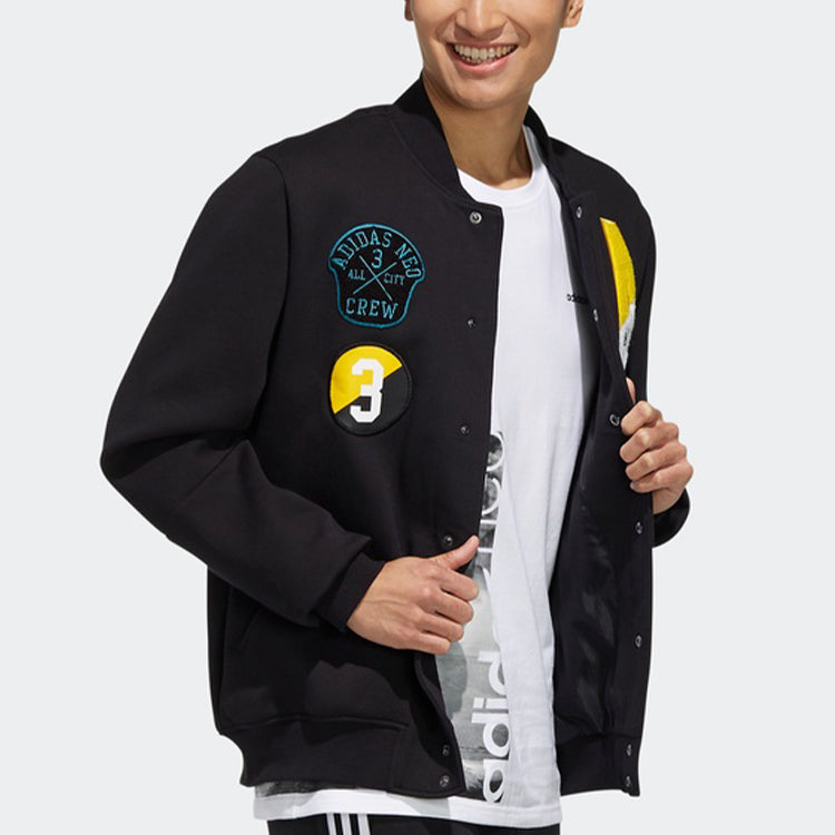adidas neo M CS SV JKT Sports Jacket Black EI4753