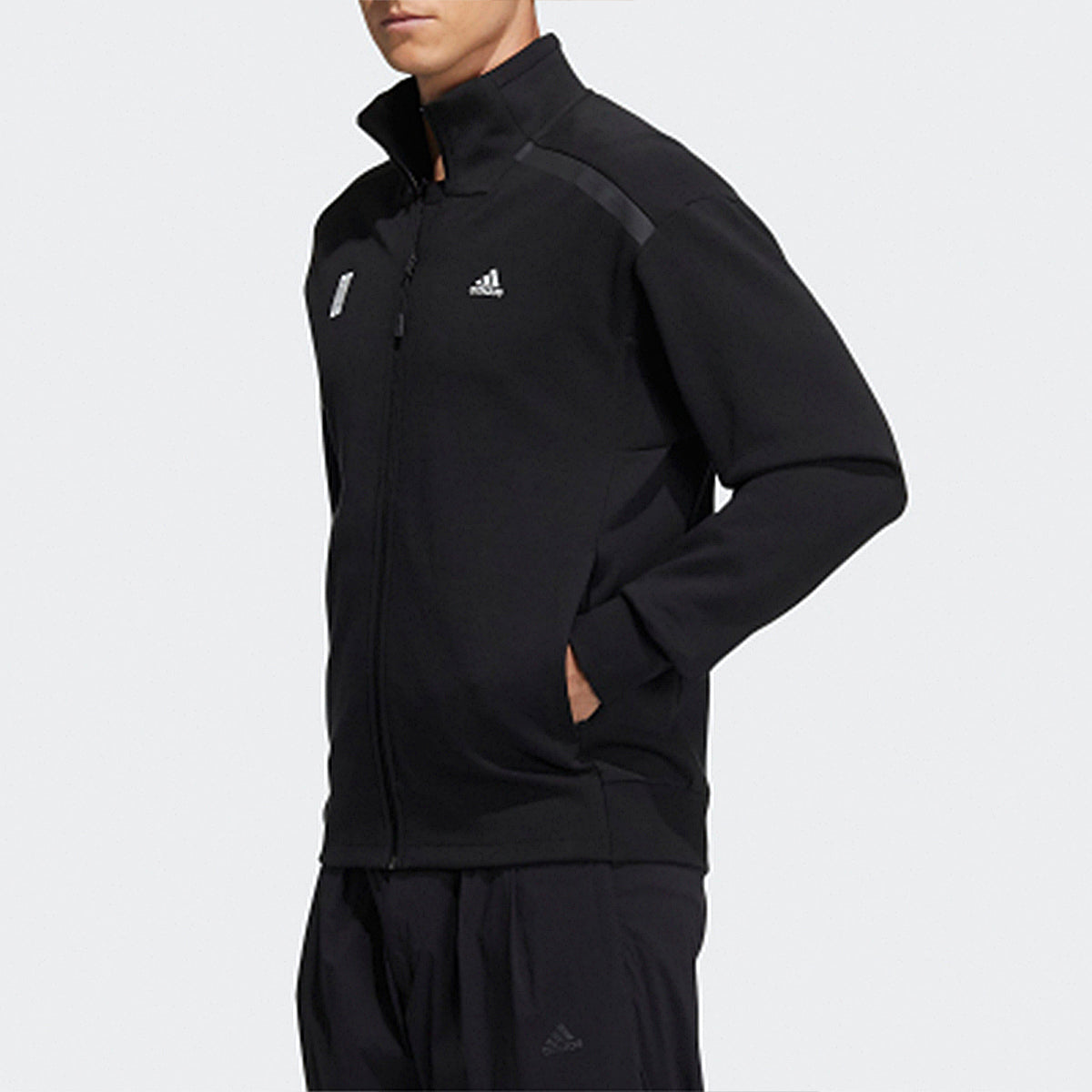 adidas Wj Tt Swt Casual Sports Stand Collar Jacket Black GP0907