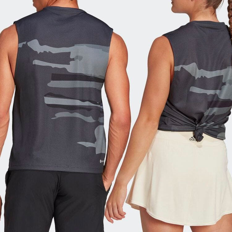 adidas Round Neck Comics Character Printing Black Vest HN9439