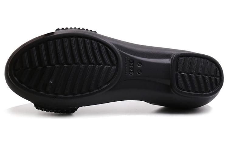 (WMNS) Crocs Lina Embellished D'Orsay Flat 'black' 204361-060