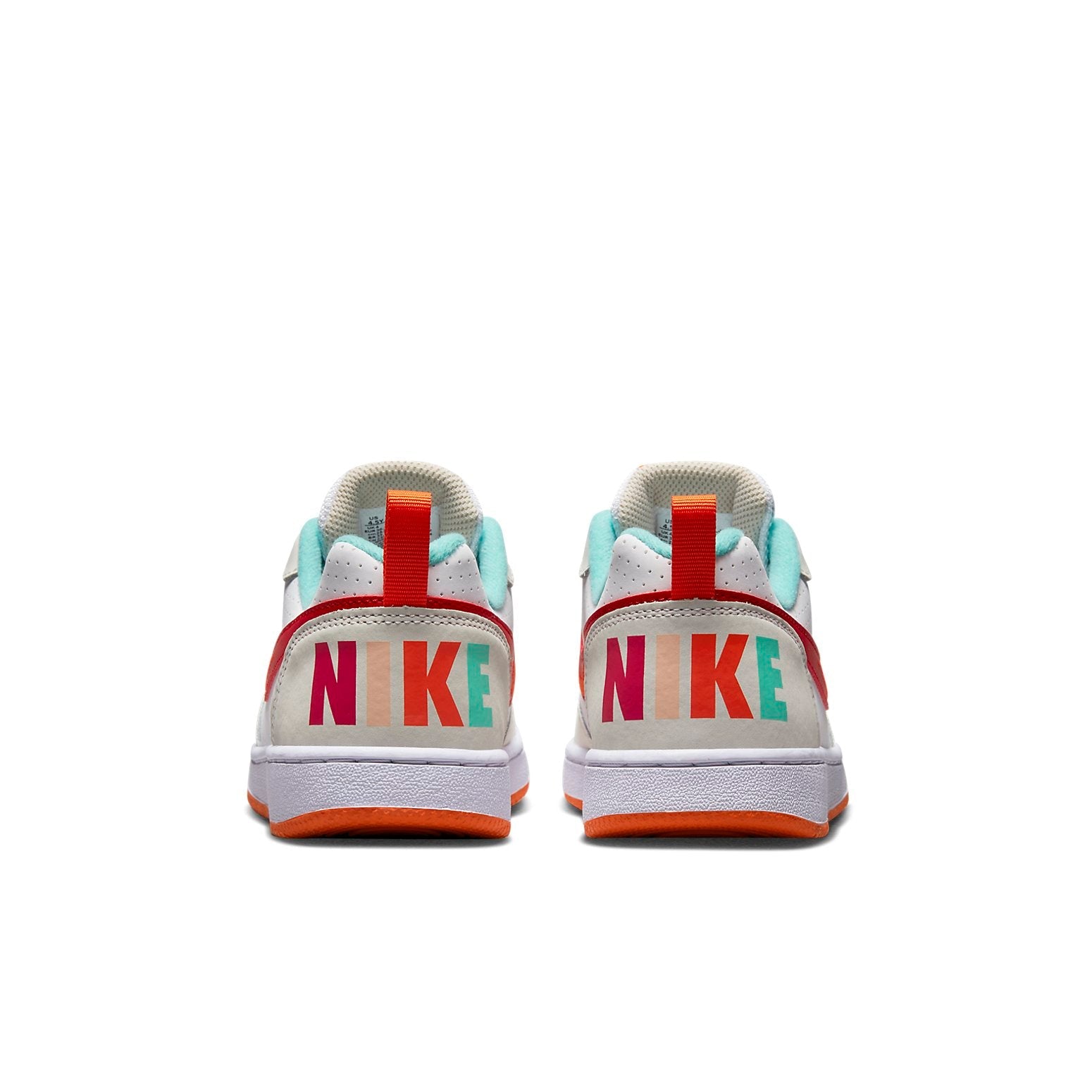 (GS) Nike Court Borough Low 2 'Summit White University Red' FD4635-161