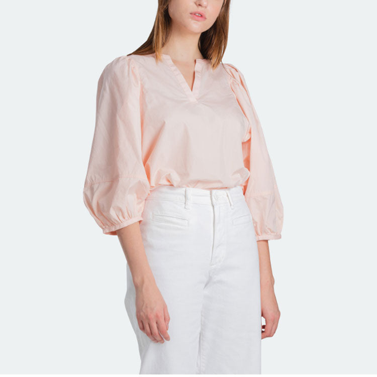 Levis Pure Cotton V neck Sleeve Shirt Pink 85384-0001