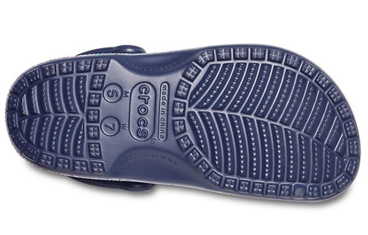 (WMNS) Crocs Classic Clog Liberty London Beach Deep Blue Sandals 206447-410