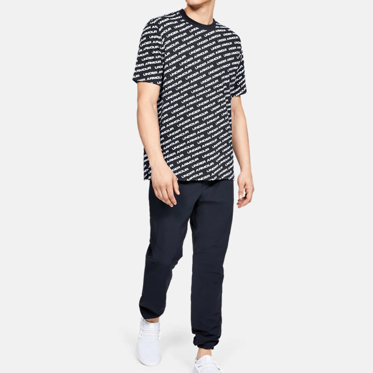 Under Armour UA Unstoppable Wordmark Tee 'White Black' 1345563-002