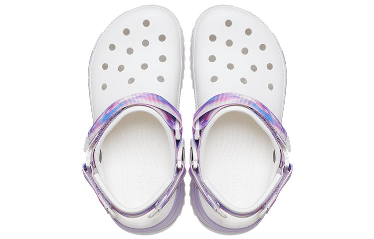 Crocs Classic Casual Unisex White Purple Sandals 'White Purple' 207772-577