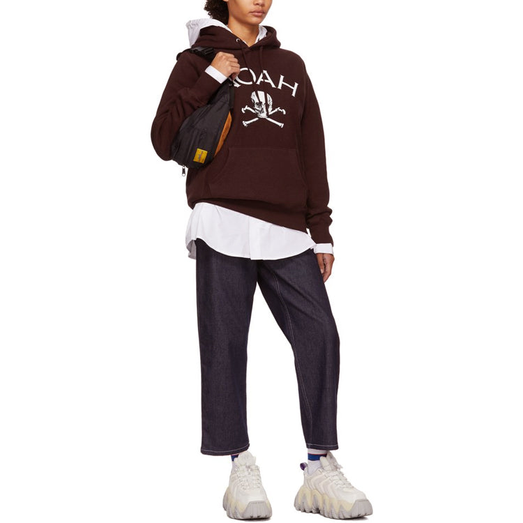 NOAH Unisex Nyc Jolly Roger Burgundy Heather Deep-Wine SS2FW19BRH