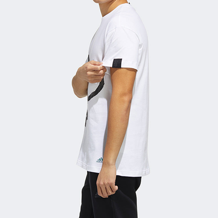 adidas Sports Round Neck Short Sleeve 'WUJI Story White' FM9349