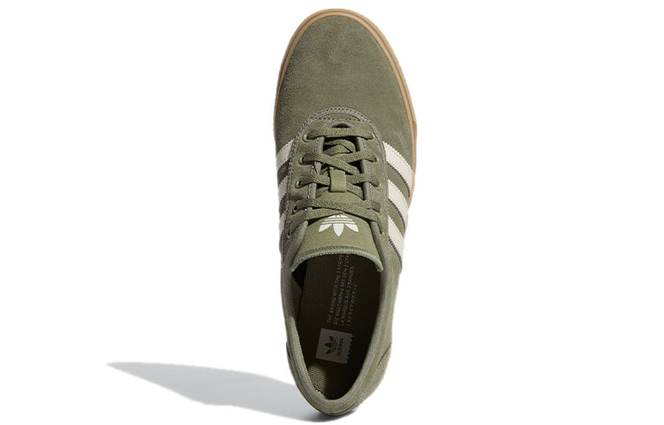 (WMNS) adidas originals Adiease 'Green White' EG2489