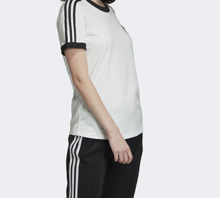 (WMNS) adidas originals 3 STR TEE Sports Short Sleeve White ED7483