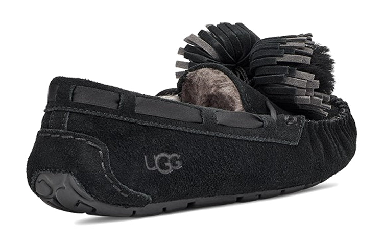 (WMNS) UGG Dakota Bow Pom 'Black' 1124031-BLK